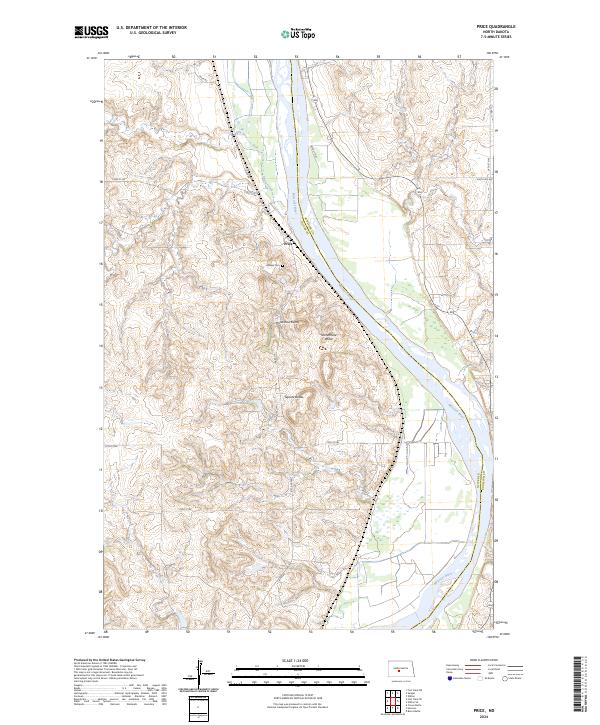 Price, ND — USGS 7.5-minute topo (2024)