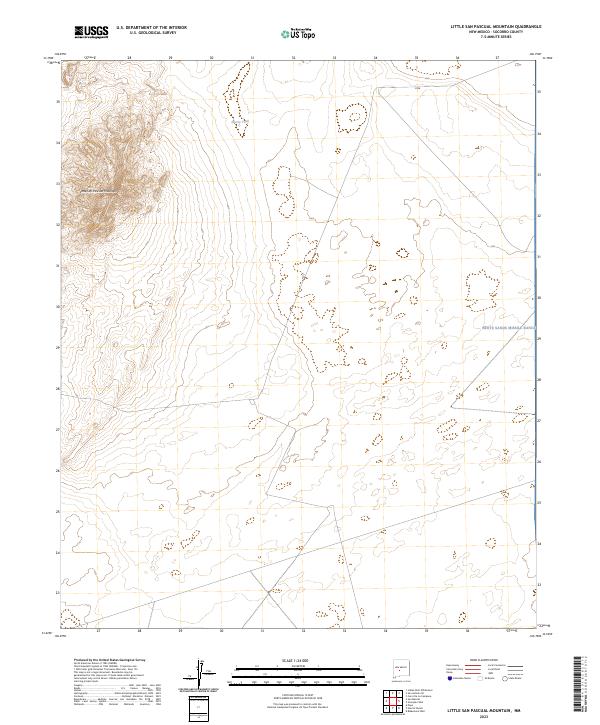 Little San Pascual Mountain, NM — USGS 7.5-minute topo (2023)