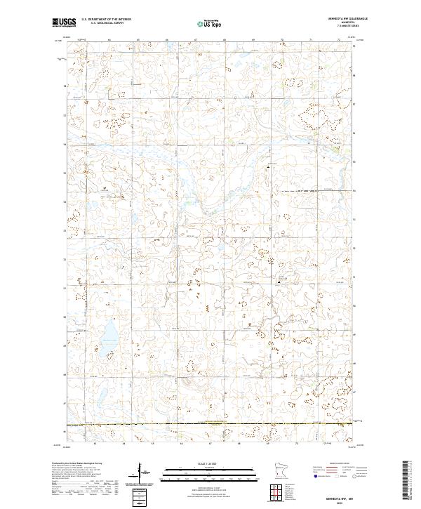 Minneota NW, MN — USGS 7.5-minute topo (2022)