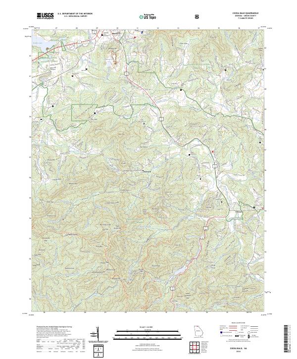 Coosa Bald, GA — USGS 7.5-minute topo (2024)