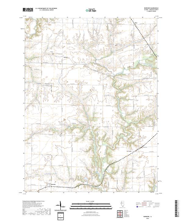 Burnside, IL — USGS 7.5-minute topo (2024)