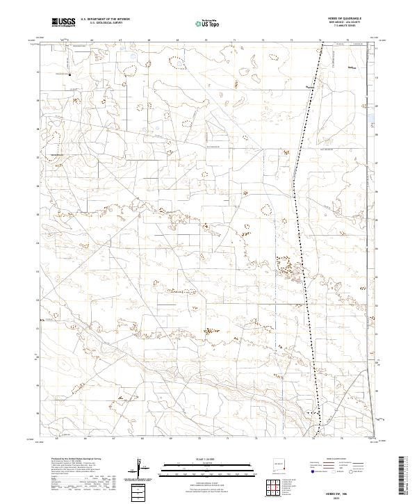 Hobbs SW, NM — USGS 7.5-minute topo (2023)
