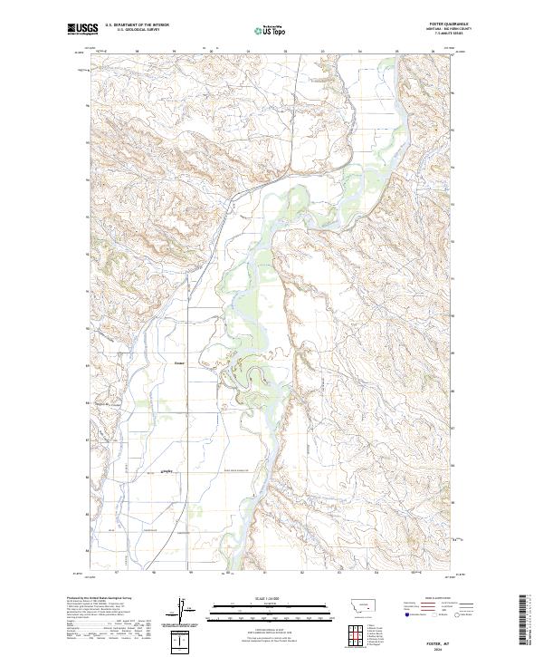 Foster, MT — USGS 7.5-minute topo (2024)