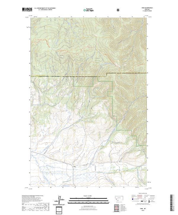 Finn, MT — USGS 7.5-minute topo (2024)