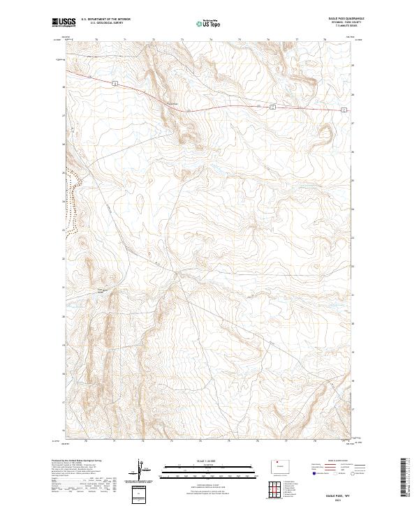 Eagle Pass, WY — USGS 7.5-minute topo (2021)