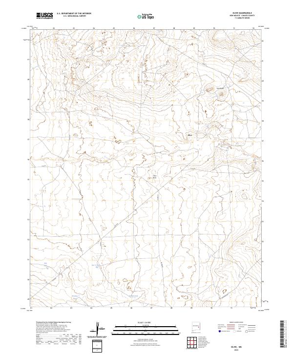 Olive, NM — USGS 7.5-minute topo (2023)