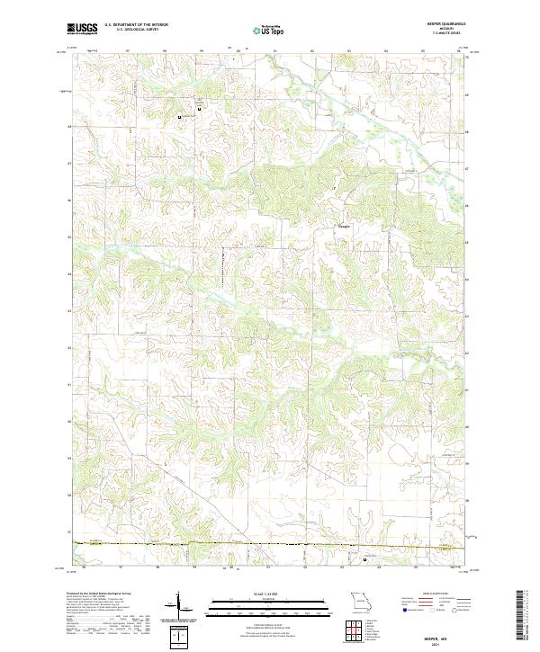 Neeper, MO — USGS 7.5-minute topo (2021)