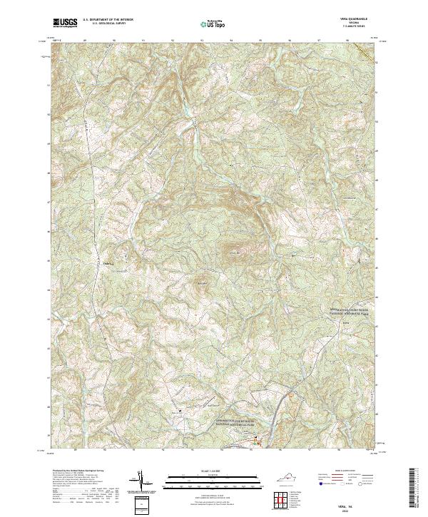 Vera, VA — USGS 7.5-minute topo (2022)