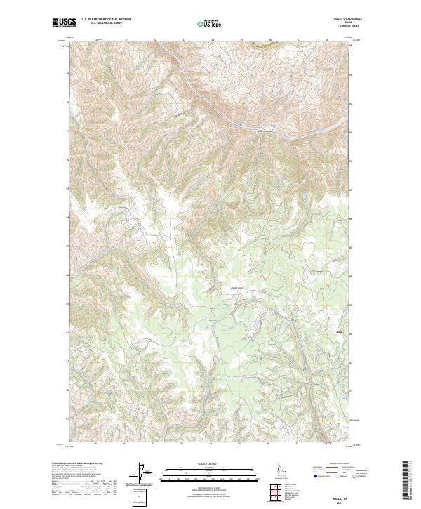 Boles, ID — USGS 7.5-minute topo (2024)