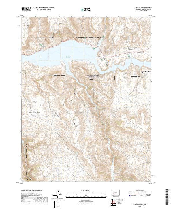 Carpenter Ridge, CO — USGS 7.5-minute topo (2022)
