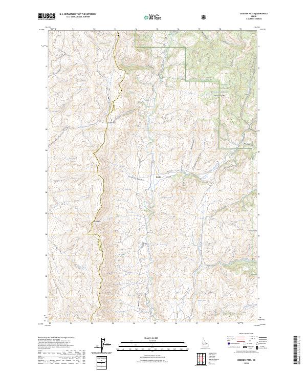 Dodson Pass, ID — USGS 7.5-minute topo (2024)