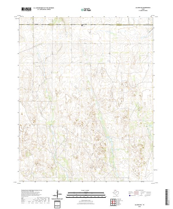 Allison SW, TX — USGS 7.5-minute topo (2022)