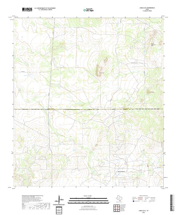 Loma Alta, TX — USGS 7.5-minute topo (2022)