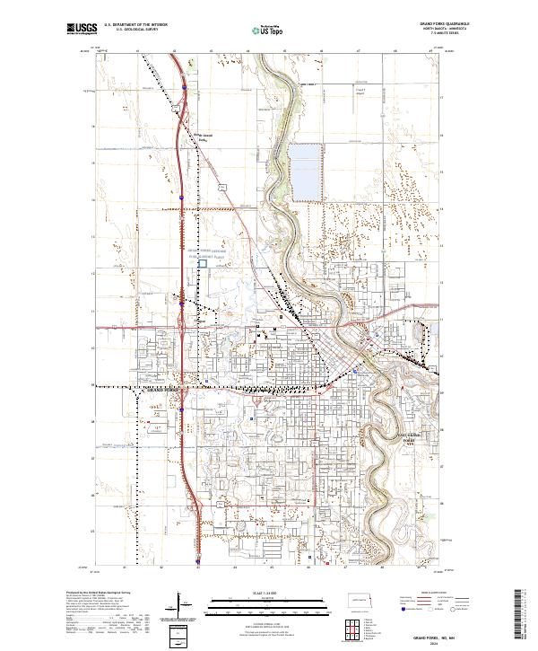 Grand Forks, ND-MN — USGS 7.5-minute topo (2024)