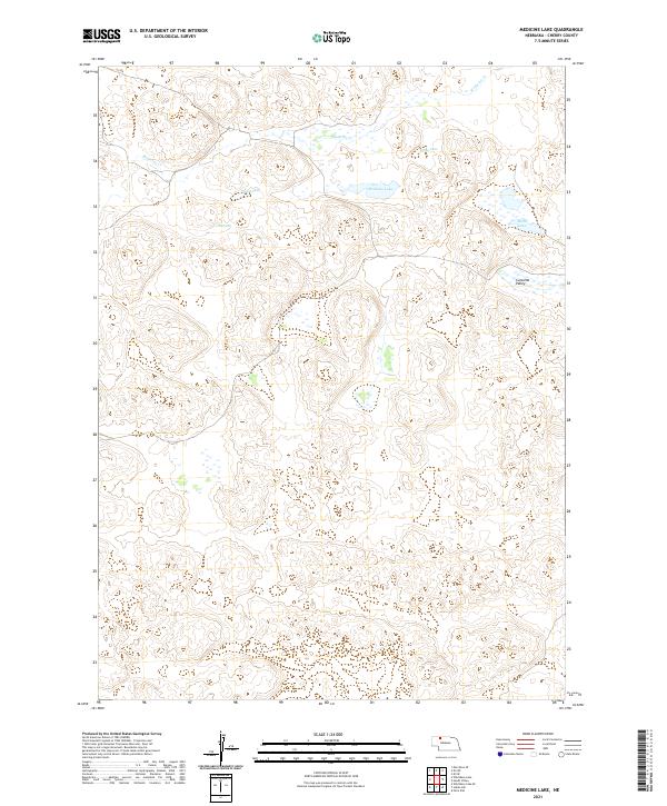 Medicine Lake, NE — USGS 7.5-minute topo (2021)