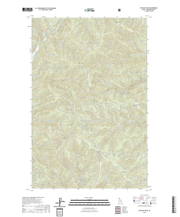 Spyglass Peak, ID — USGS 7.5-minute topo (2024)