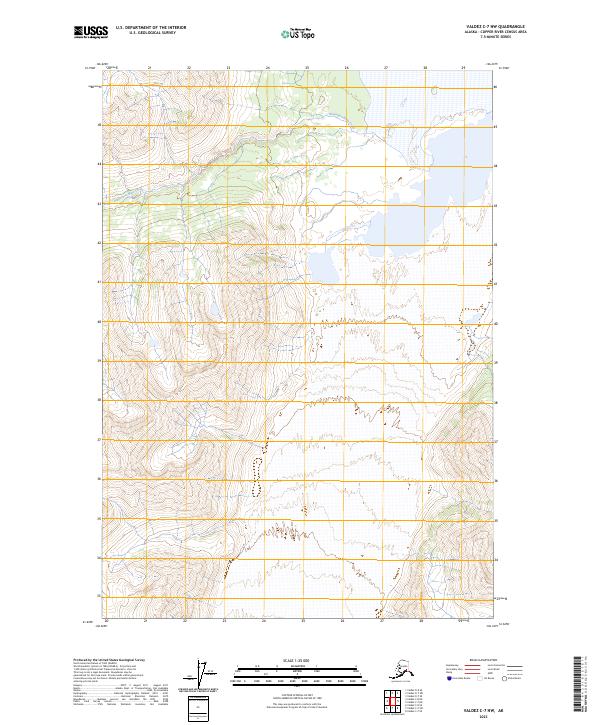 Valdez C-7 NW, AK — USGS 7.5-minute topo (2023)