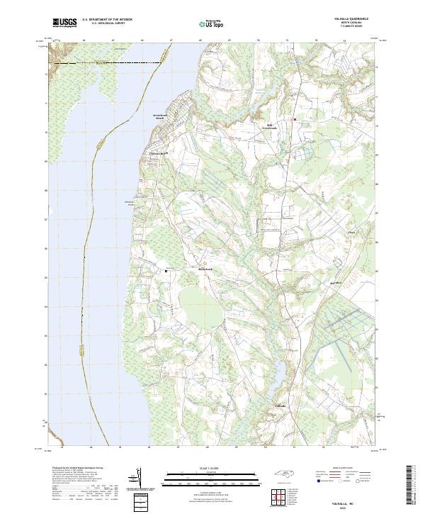 Valhalla, NC — USGS 7.5-minute topo (2022)