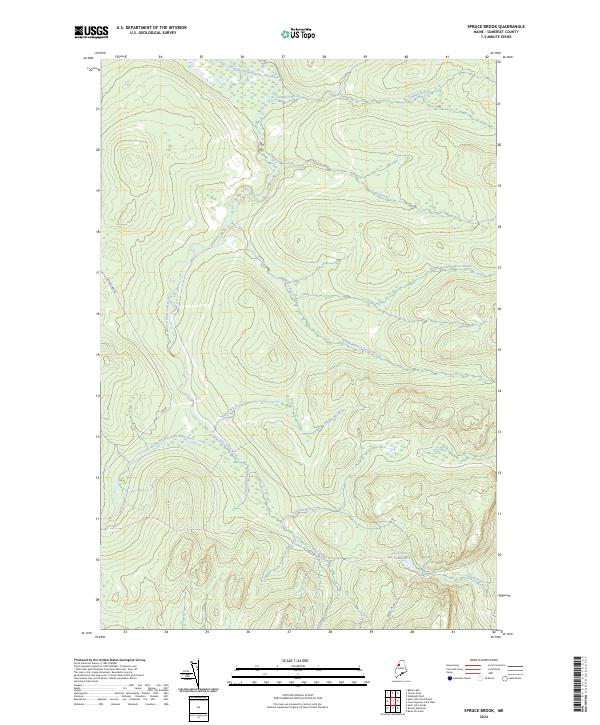 Spruce Brook, ME — USGS 7.5-minute topo (2024)