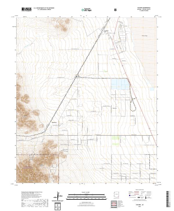 Cochise, AZ — USGS 7.5-minute topo (2021)