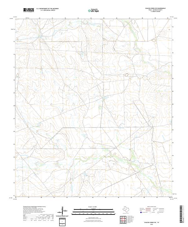 Chacon Creek SW, TX — USGS 7.5-minute topo (2022)