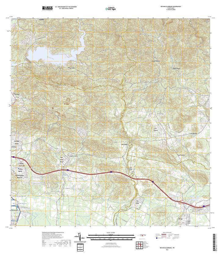 Rio Descalabrado, PR — USGS 7.5-minute topo (2024)