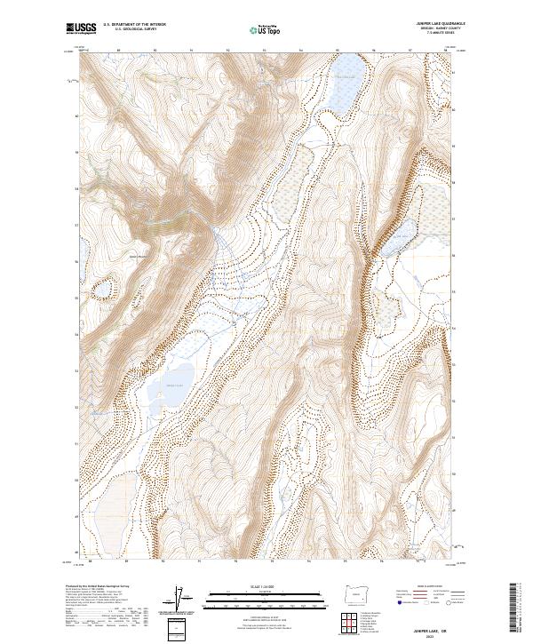 Juniper Lake, OR — USGS 7.5-minute topo (2023)