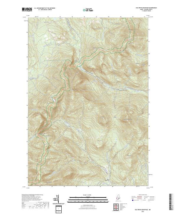 Old Speck Mountain, ME — USGS 7.5-minute topo (2024)