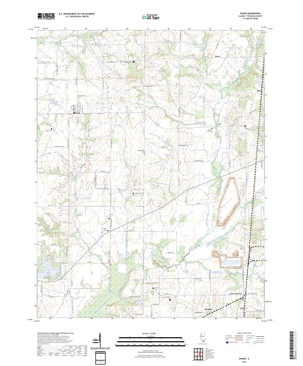 Ewing, IL — USGS 7.5-minute topo (2024)