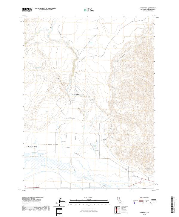 Litchfield, CA — USGS 7.5-minute topo (2021)