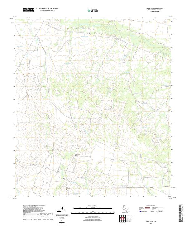 Loma Vista, TX — USGS 7.5-minute topo (2022)