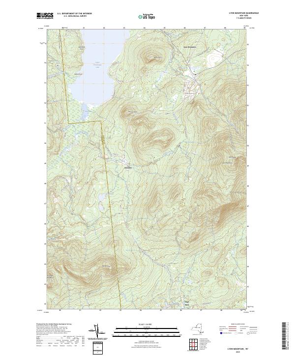 Lyon Mountain, NY — USGS 7.5-minute topo (2023)