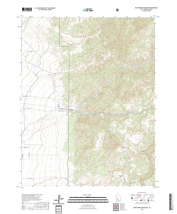 Blind Spring Mountain, UT — USGS 7.5-minute topo (2023)
