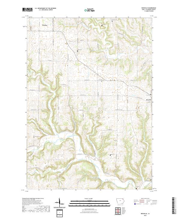 Rossville, IA — USGS 7.5-minute topo (2022)