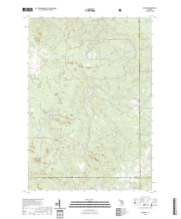 Goodar, MI — USGS 7.5-minute topo (2023)