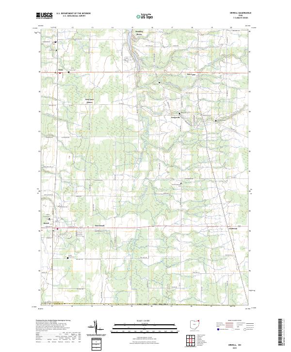 Orwell, OH — USGS 7.5-minute topo (2023)