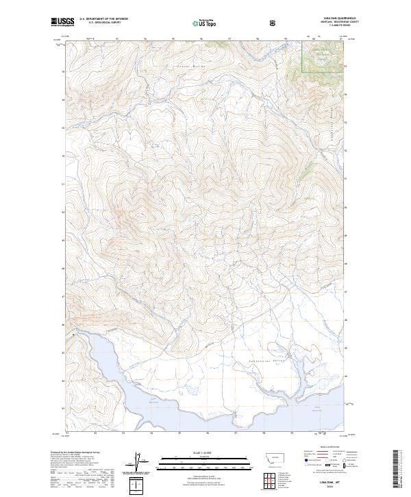 Lima Dam, MT — USGS 7.5-minute topo (2024)