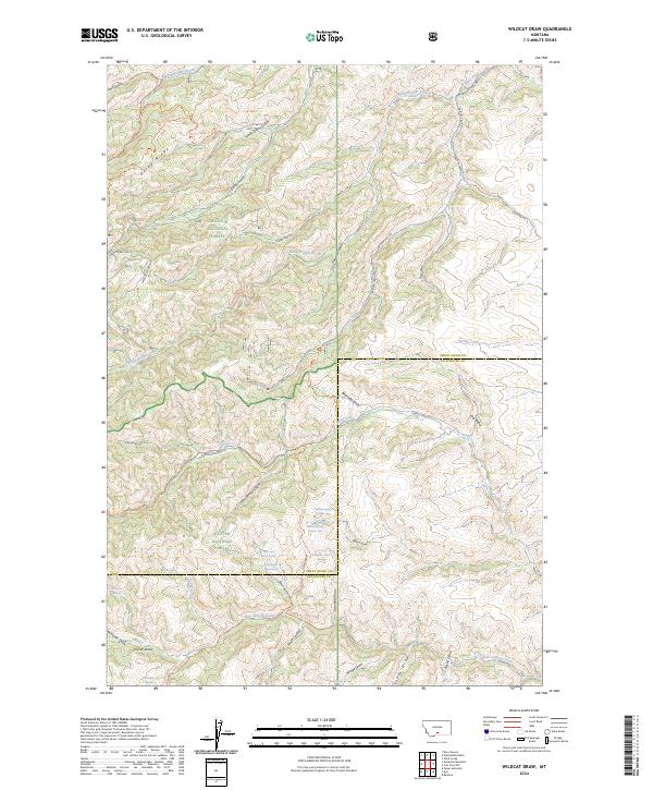 Wildcat Draw, MT — USGS 7.5-minute topo (2024)