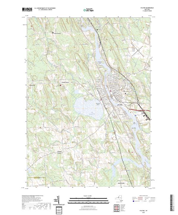 Fulton, NY — USGS 7.5-minute topo (2023)