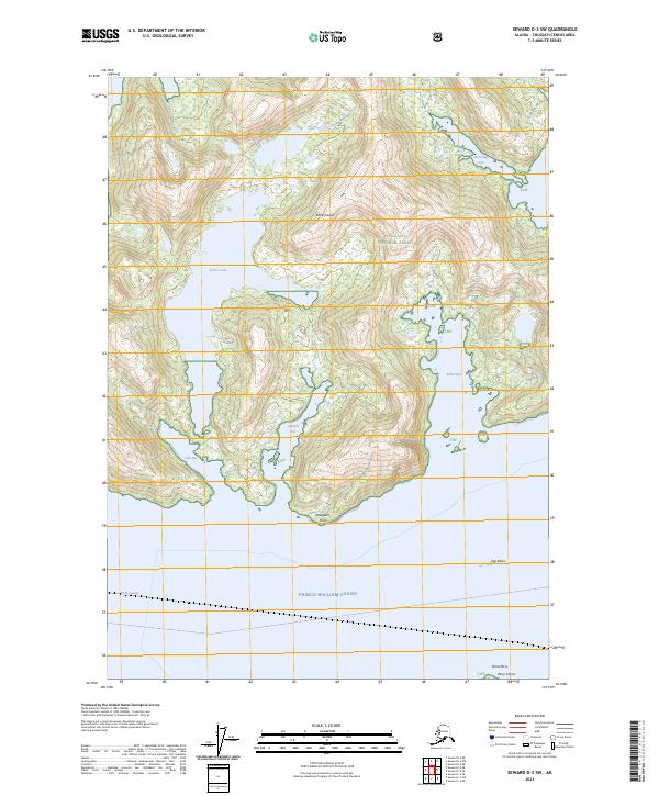 Seward D-3 SW, AK — USGS 7.5-minute topo (2023)