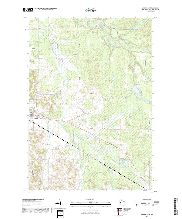 Augusta East, WI — USGS 7.5-minute topo (2022)