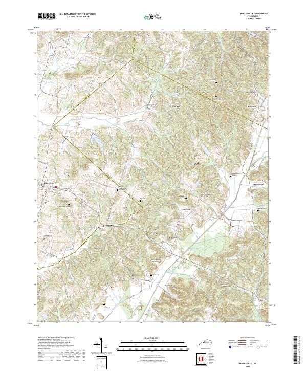 Whitesville, KY — USGS 7.5-minute topo (2022)