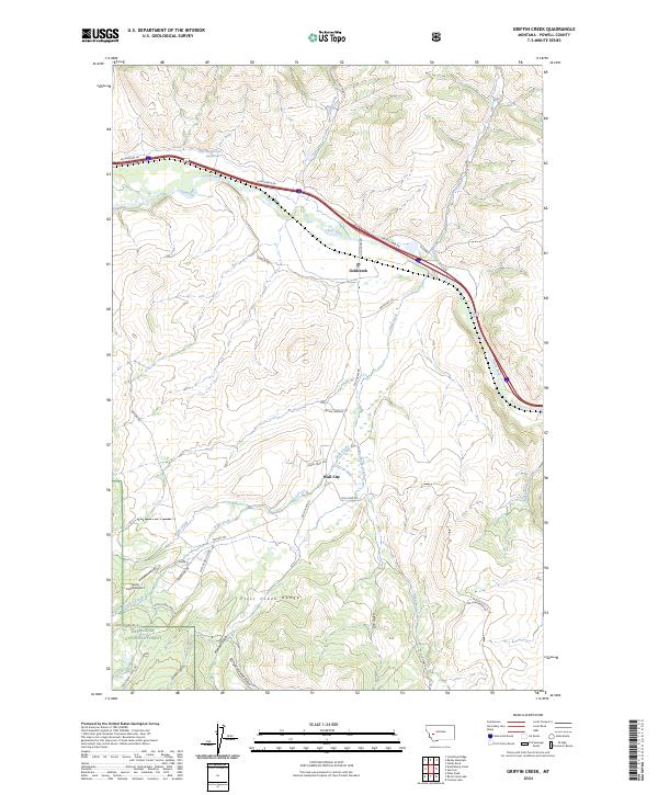 Griffin Creek, MT — USGS 7.5-minute topo (2024)