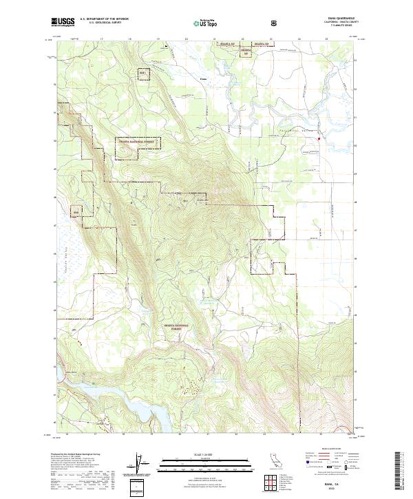 Dana, CA — USGS 7.5-minute topo (2022)