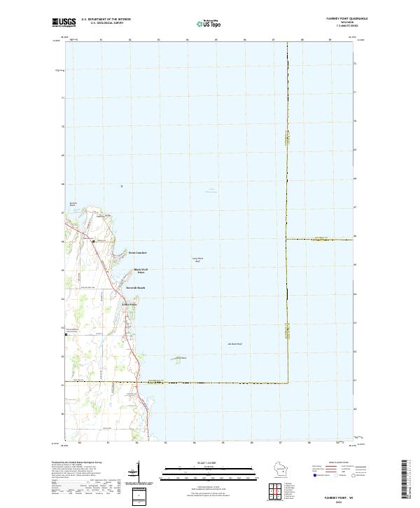 Fahrney Point, WI — USGS 7.5-minute topo (2022)