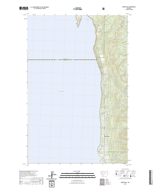 Woods Bay, MT — USGS 7.5-minute topo (2024)