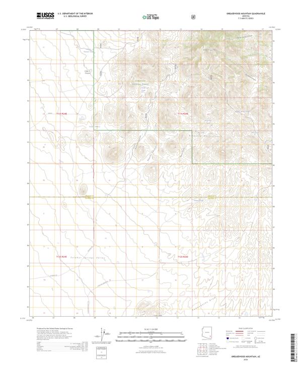 Greasewood Mountain, AZ — USGS 7.5-minute topo (2026)