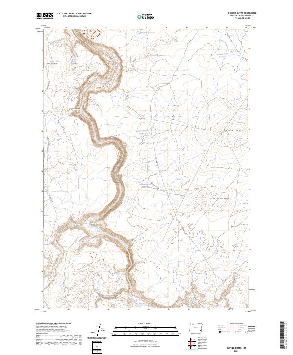 Owyhee Butte, OR — USGS 7.5-minute topo (2024)