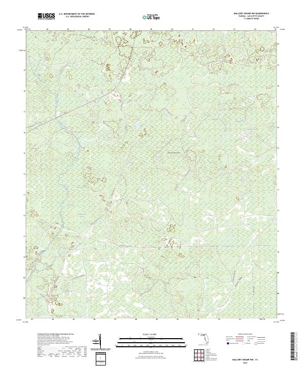 Mallory Swamp NW, FL — USGS 7.5-minute topo (2024)