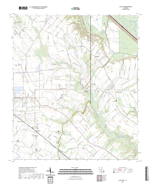 Tate Cove, LA — USGS 7.5-minute topo (2024)